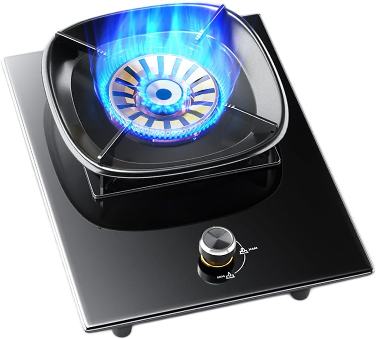 Estufa de Gas 1 Quemador 5.2KW con Vidrio Templado y Protección de Apagado