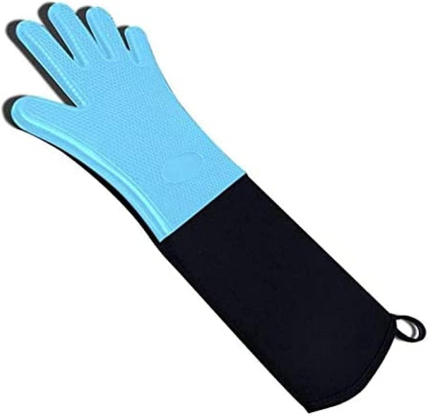 KRASS 1 Oven Heat Resistant Kitchen Baking Gloves Extra Long Cotton Fabric Splicing BBQ Oven Gloves-05 Heat Resistant Kitchen Gadget,4,Collector88
