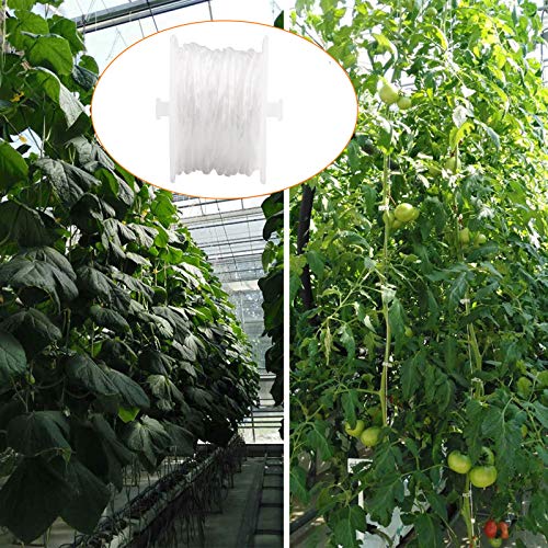 Fofetbfo 20 PCS Tomato Trellis Roller Hooks with 15 M Rope Tomato Support Hooks Trellis Flower Vine Twine Crop Trellis Kit Plant Roller Hook for Tomato Vine Vegetables - Image 3