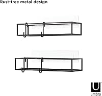 Vista 5 de Umbra Cubiko - Juego de cubos de ducha, color negro (paquete de 3)