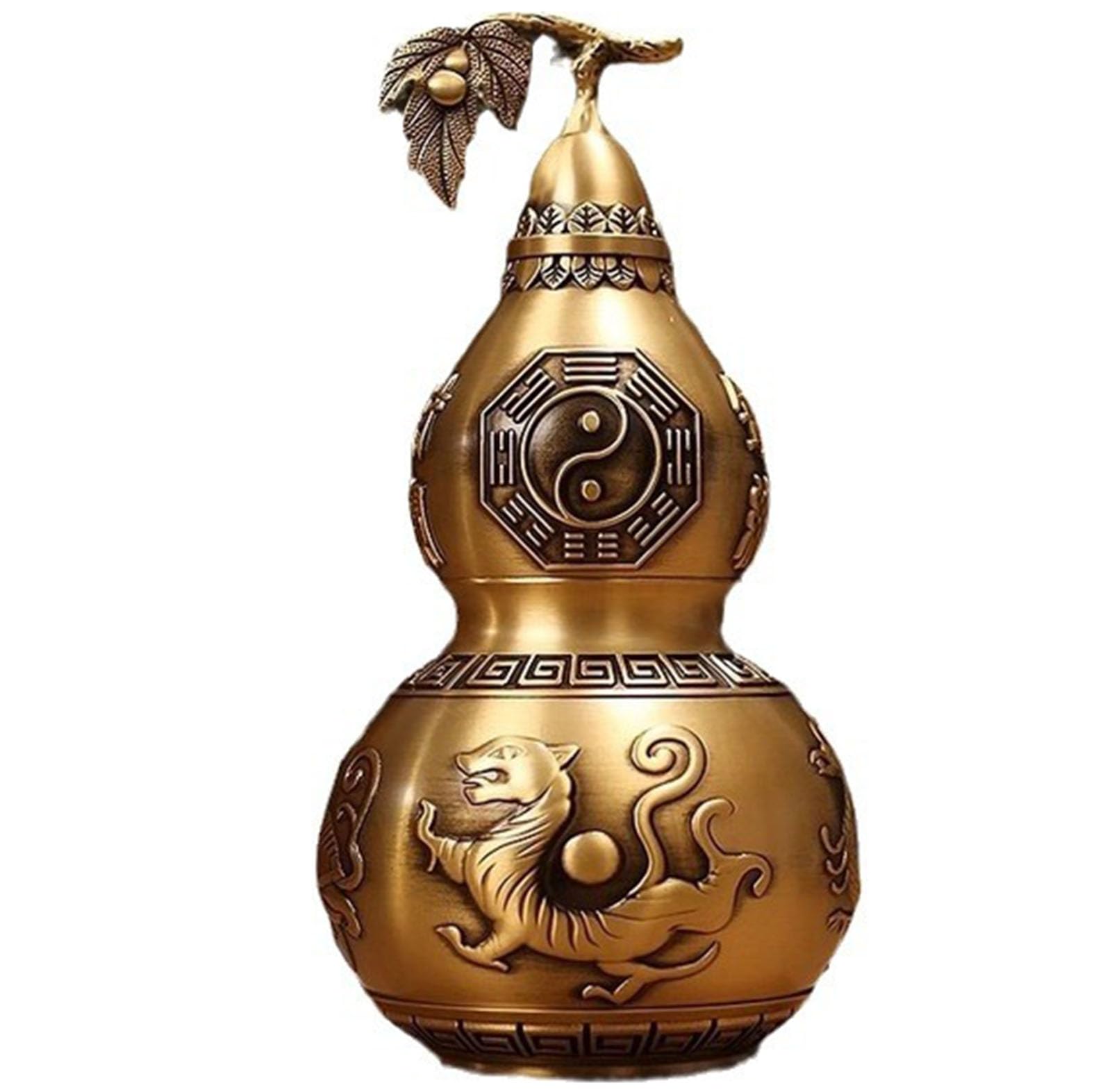 Gourd Feng Shui Brass Wu Lou for Office Bedroom Car Hanging Ornaments