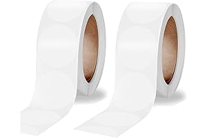 1000 Clear Circle Stickers 1 Inch for Sealing Envelopes and Packages