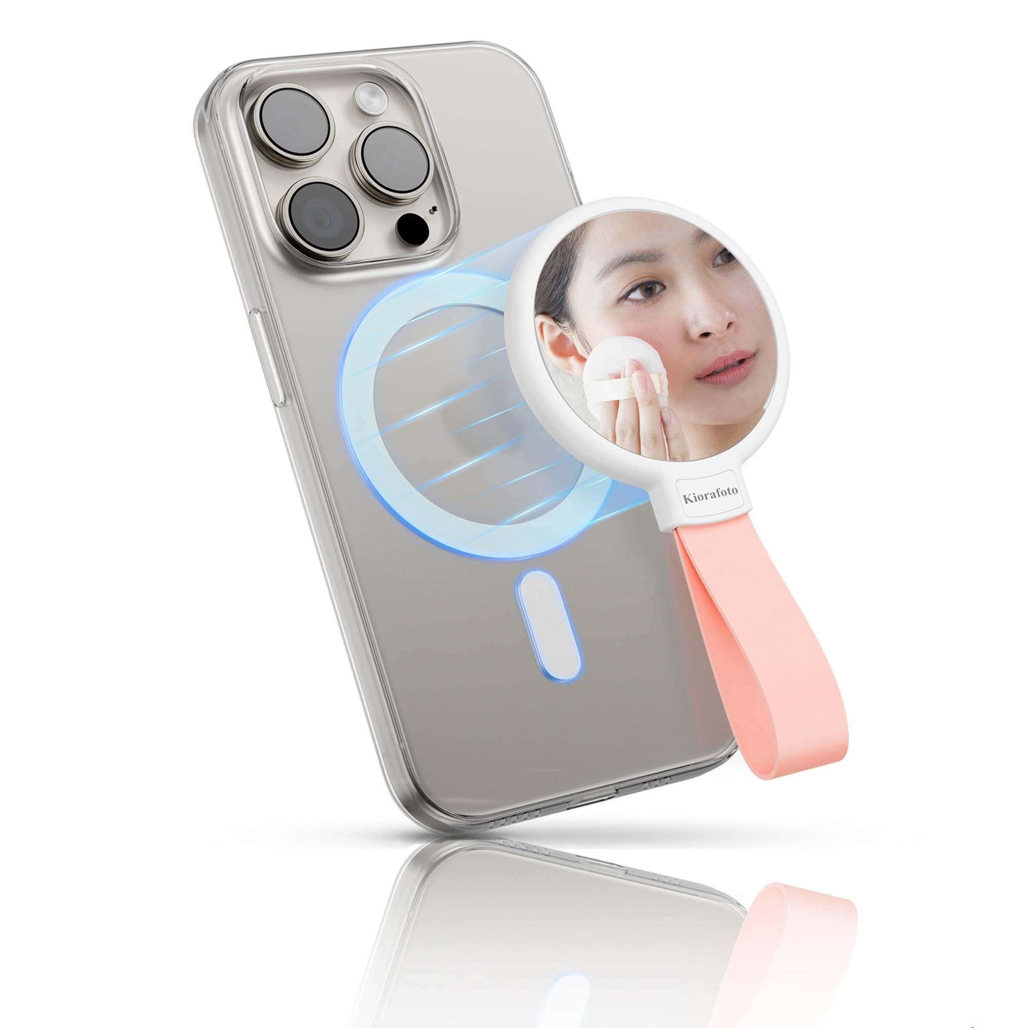 Amazon.co.jp: 磁気 平面鏡 マグネット式 Magsafe対応 スマホ自撮り