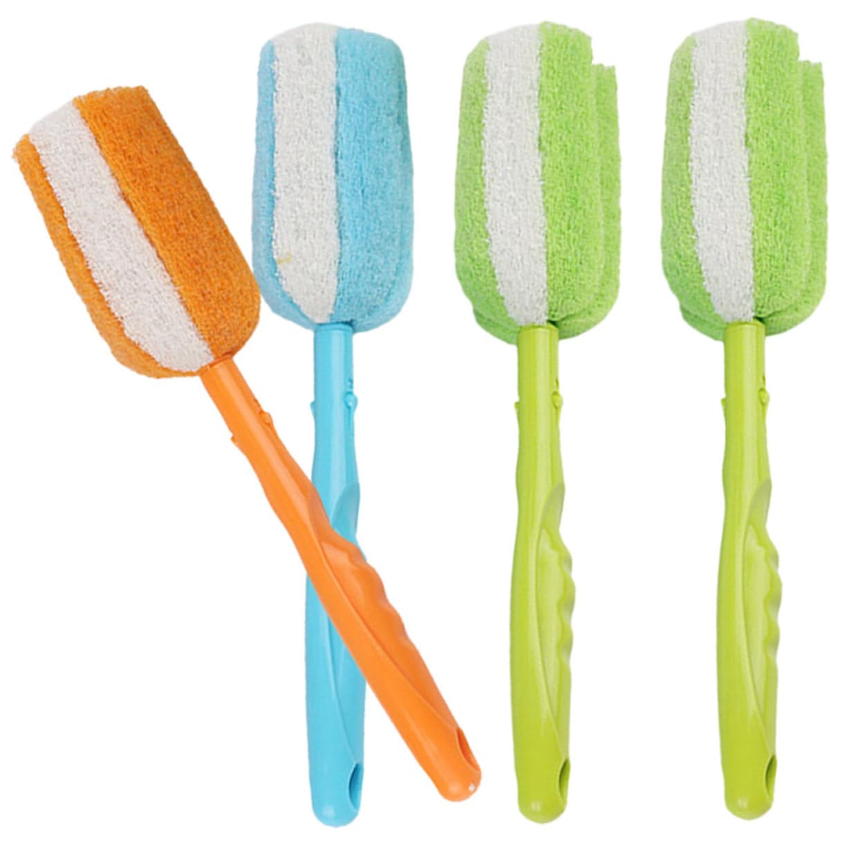 3 Sätze Tassenbürste Flaschenbürste Schrubben Reinigen Von Geschirr Spülschüssel Mit UV Becherreinigungsbürste Funktionale Reinigungsbürste 4 Stück * 3 Zufällige Farbe
