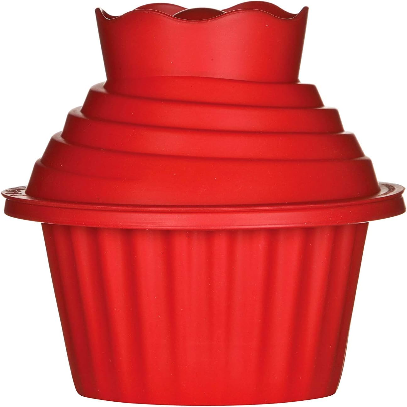 Mofun® Big Giant Top Jumbo Size Cupcake Silicone Bakeware Cake Pan by Giant Cupcake Silicone Mold(Red)