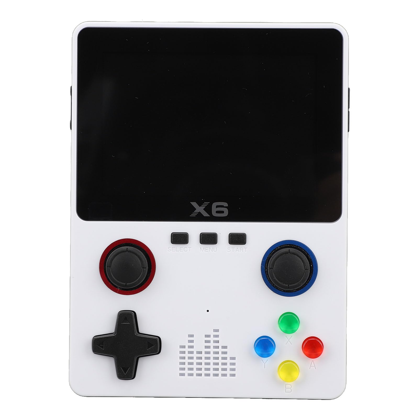 EMUKOEP Consola de Juegos Retro Portátil HD Dual Rocker para Adultos, Juegos, Pantalla de 3,5 Pulgadas, Tarjeta de Memoria 32G (Blanca)