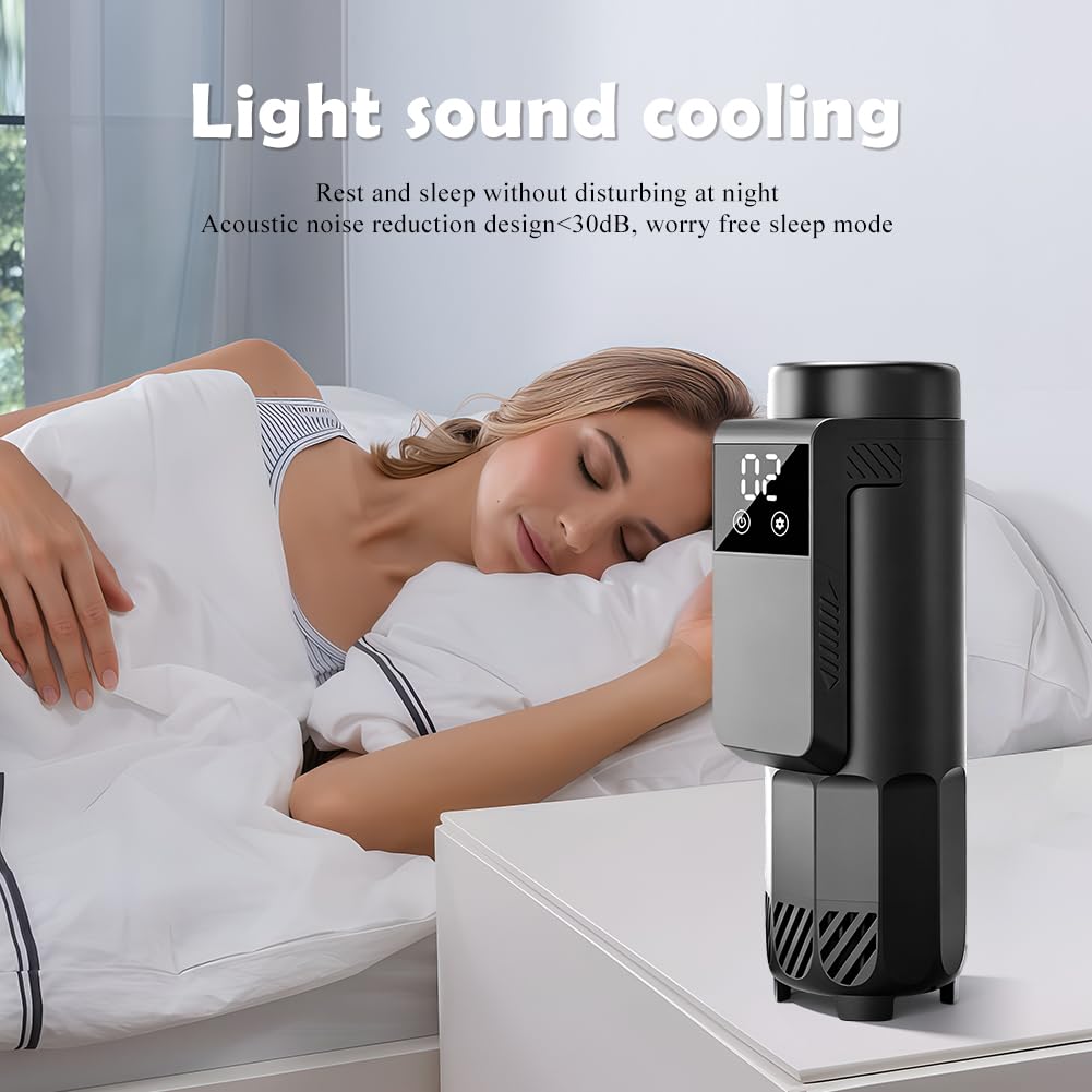 Borsa termica elettrica per insulina, alimentata tramite USB, controllo della temperatura 0-18 °C, borsa termica per medicinali per penne per insulina, adatta per viaggi, spazio per 7 penne per