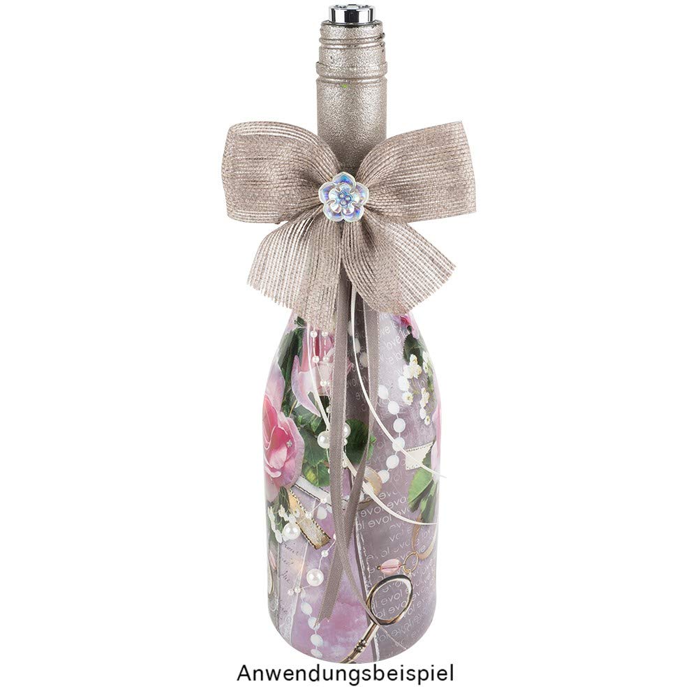 Noeuds Cadeaux Jute Lot De 3 Nœuds Cadeaux En Toile De Jute - Autocollants - Déco Noël, Anniversaire, Mariage - 11x9.5cm Ruban Jute Noel