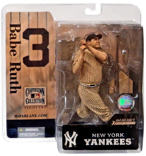 Buy McFarlane MLB Cooperstown Series 2 Babe Ruth #3 in New York Yankees ...