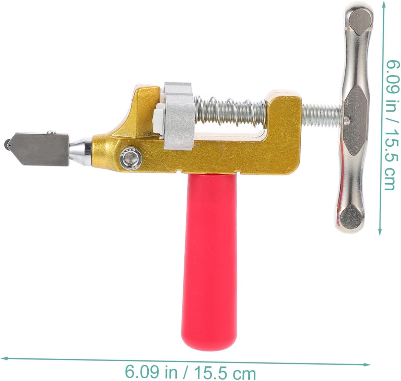 TEHAUX 1set Multi-Functional Roller Tile Glass Cutter Tool for Efficient Cutting of Glass and Mirrors and Wear-Resistant Hand Tool Replacement Blades