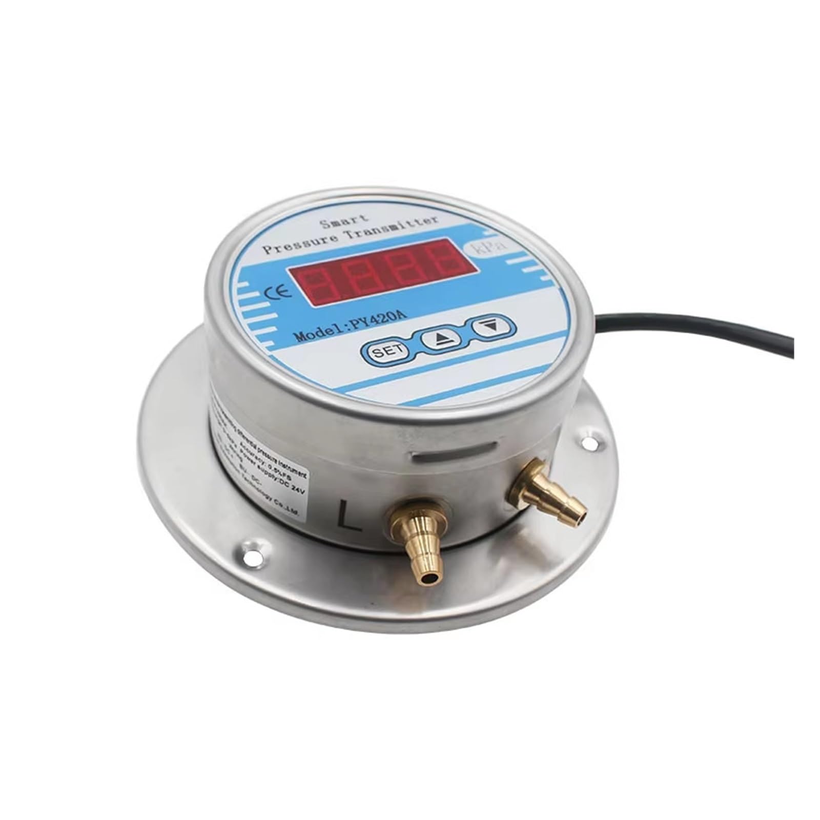 Manometro, Tipo radiale Acqua Olio Aria Uscita 4-20mA Manometro differenziale digitale wireless Manometro 0-100Mpa Controllo digitale della pressione(G1-4,Customization)