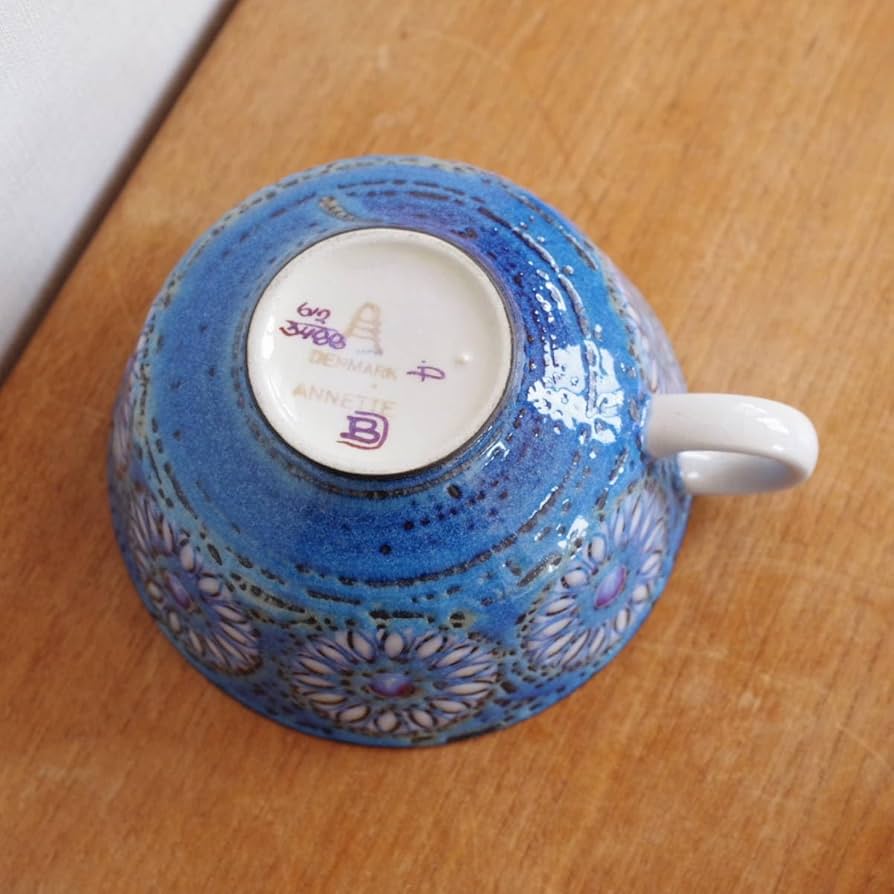 Amazon | ビンテージ Annette カップ ソーサー Berte Jessen