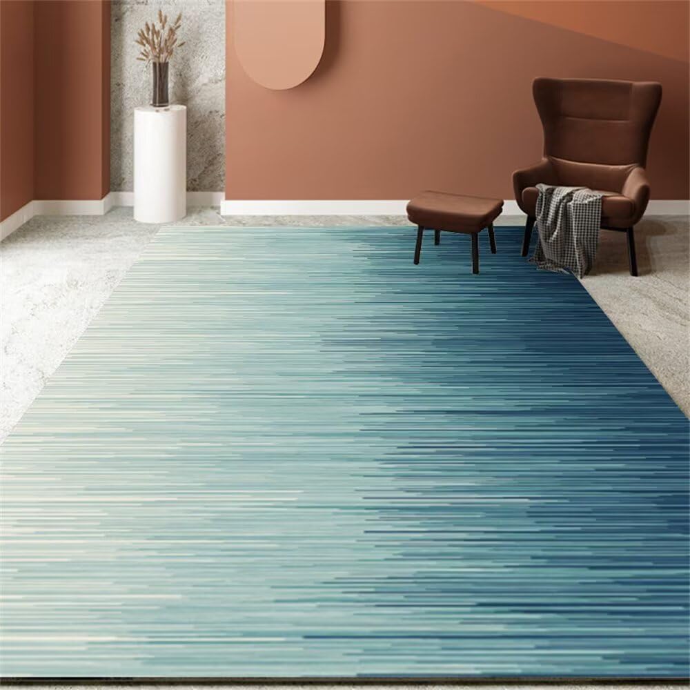 Tapis de cuisine antidérapant bleu 50x80 cm pour éviter les glissades