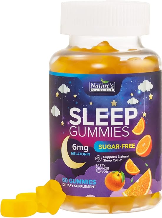 Sleep Gummies Sugar Free Extra Strength 6mg Melatonin