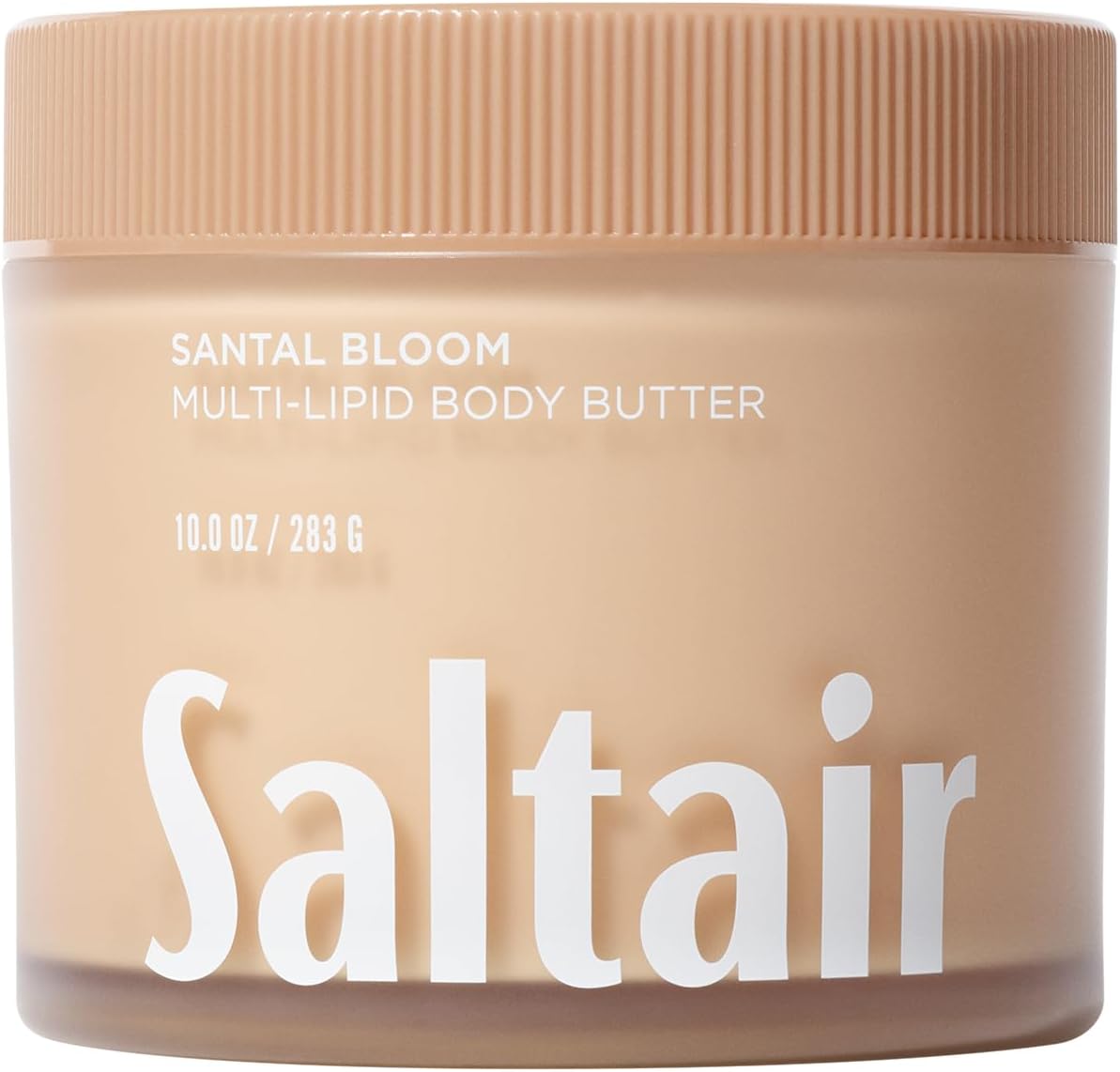 Saltair Multi-Lipid Body Butter - Rich, Nourishing Hydrating Body Cream with Ceramide Complex, Coconut Oil, Shea Butter, and Sea Buckthorn. Moisturizing Dry Skin Care. 10oz Jar - Santal Bloom