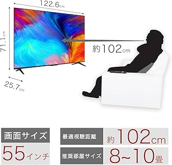 TCL 55インチ液晶テレビ 55S63735 破損あり 楽天市場】液晶テレビ 55インチ（メーカーTCL）の通販