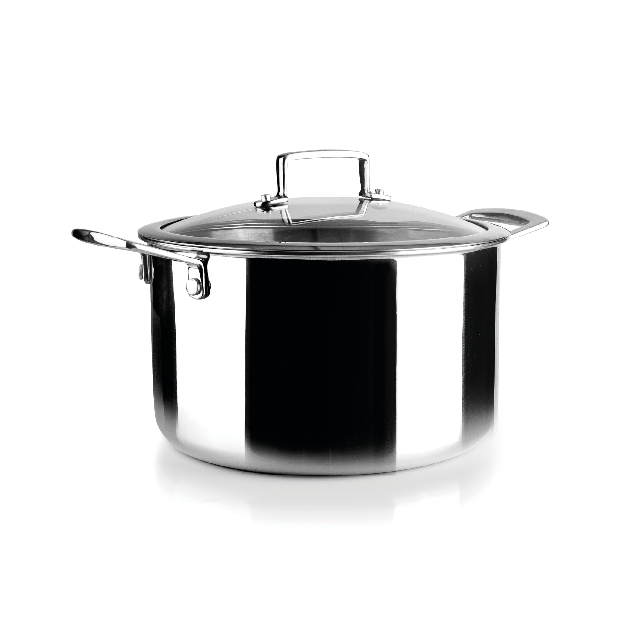 IBILI - Triply Natural 24 cm Tricapa Pot, Stainless Steel, Suitable for Induction, Non-Stick