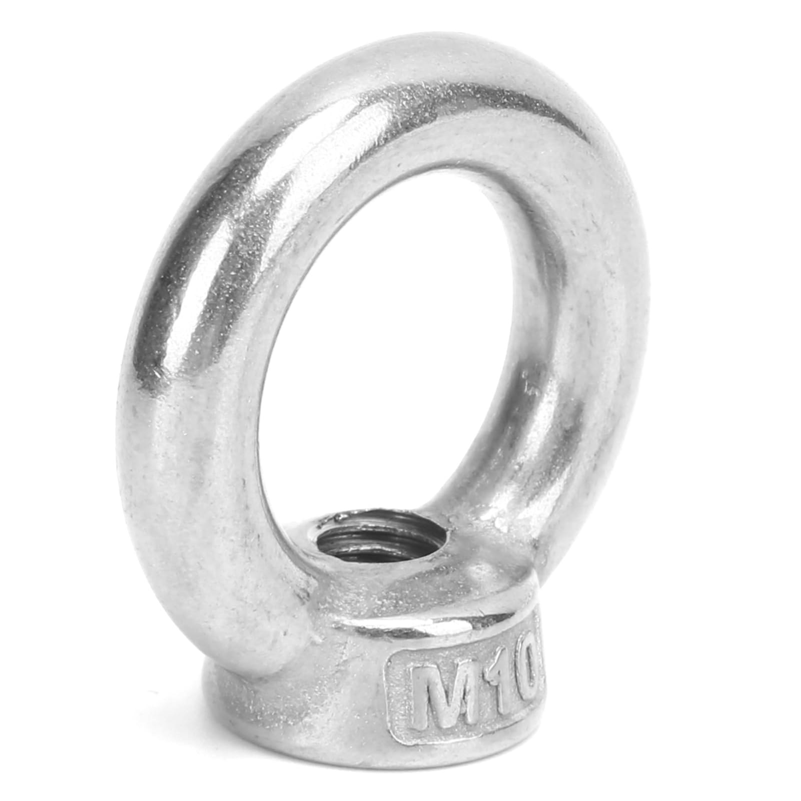 2pcs Lifting Eye Nuts Stainless Steel Outdoor Water Tools for Ocean Industry Yachts Speedboats (M10)