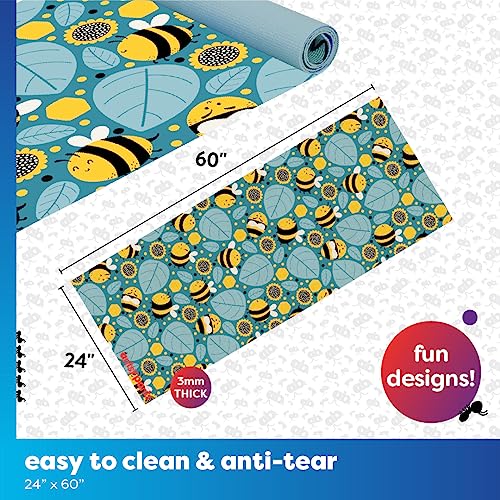 Antsy Pants- Yoga Mat for Kids - My First Yoga Mat- Exercise Mat for Toddlers -Ages 3 Years and Up (Bumble Bee) by Antsy Pants - Used condition - Image 5