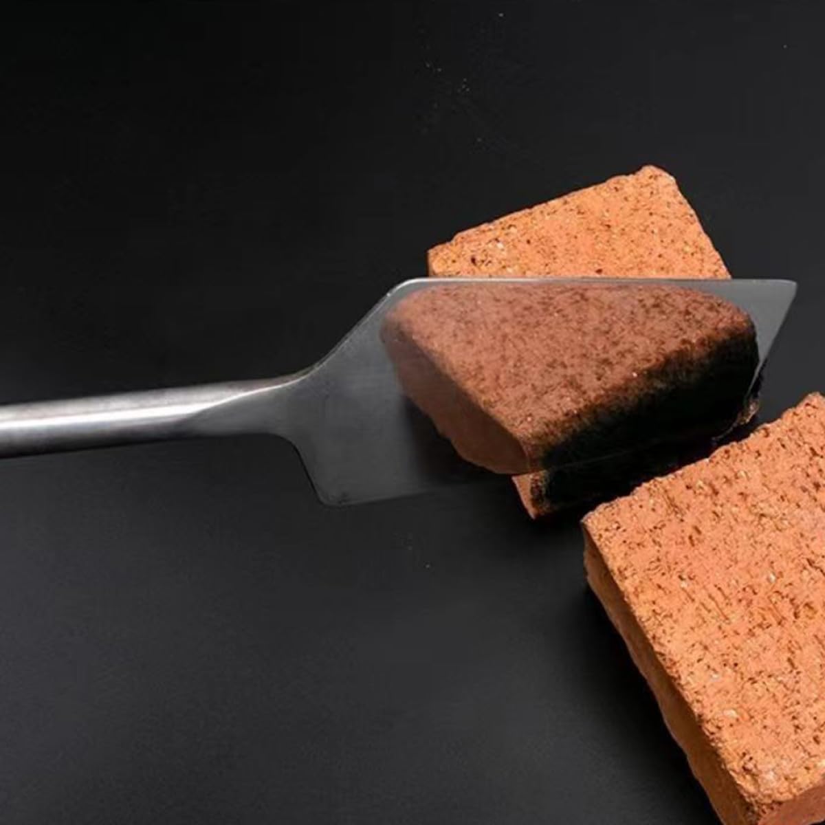 Alipis Cazzuola per Mattoni in Acciaio Inox Bordo Arrotondato, Utensile da Muratore Ergonomico per Finitura Cemento, Strumento Manuale Resistente per Lavori di Muratura e Riparazioni