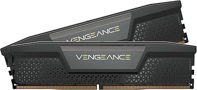 CORSAIR Vengeance DDR5 RAM 64GB (2x32GB) Bis zu 6400MHz CL32 Intel XMP 3.0 Desktop-Arbeitsspeicher – Schwarz (CMK64GX5M2B6400C32)