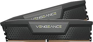 CORSAIR Vengeance DDR5 RAM 32GB (2x16GB) 6000MHz CL30 Intel XMP Compatible iCUE Computer Memory – Black (CMK32GX5M2B6000C30)