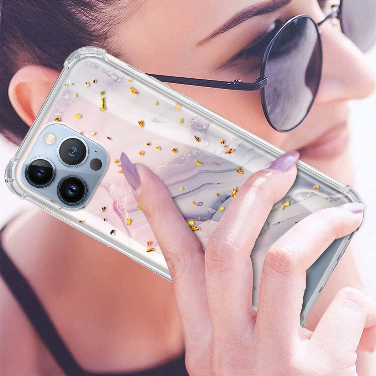 Yoedge Custodia Morbida In Silicone Per Xiaomi Redmi 9C / Redmi 9C NFC, Cover Sottile Con Design Fiore Di Ciliegio, Assorbe Gli Urti - 5
