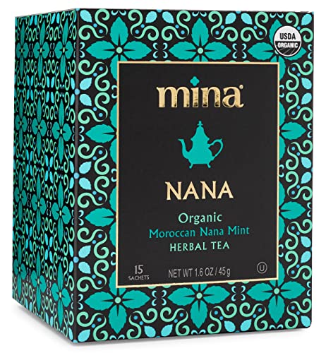 Mina Organic Moroccan Nana Mint Herbal Tea, 15 Ct