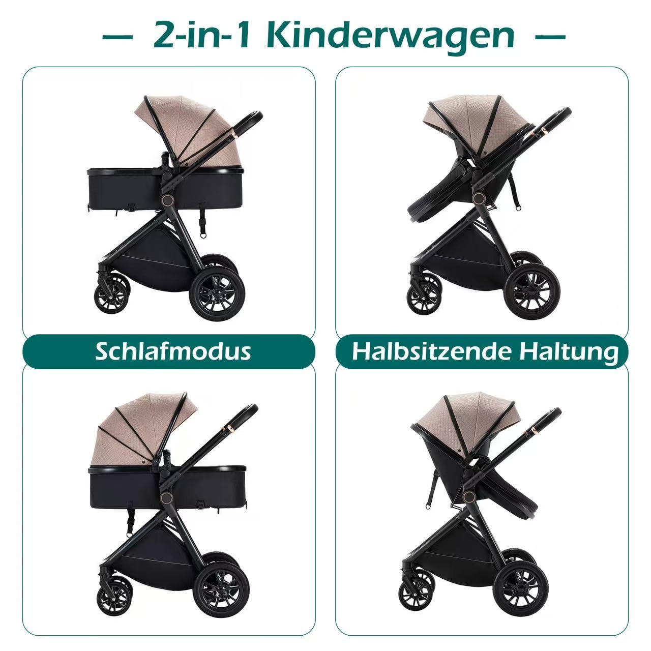 Passeggino rosa fino a 22 kg, pieghevole e reversibile, telaio in metallo leggero, pieghevole con una sola mano, schienale regolabile, pieghevole compatto, per neonati 0-4 anni