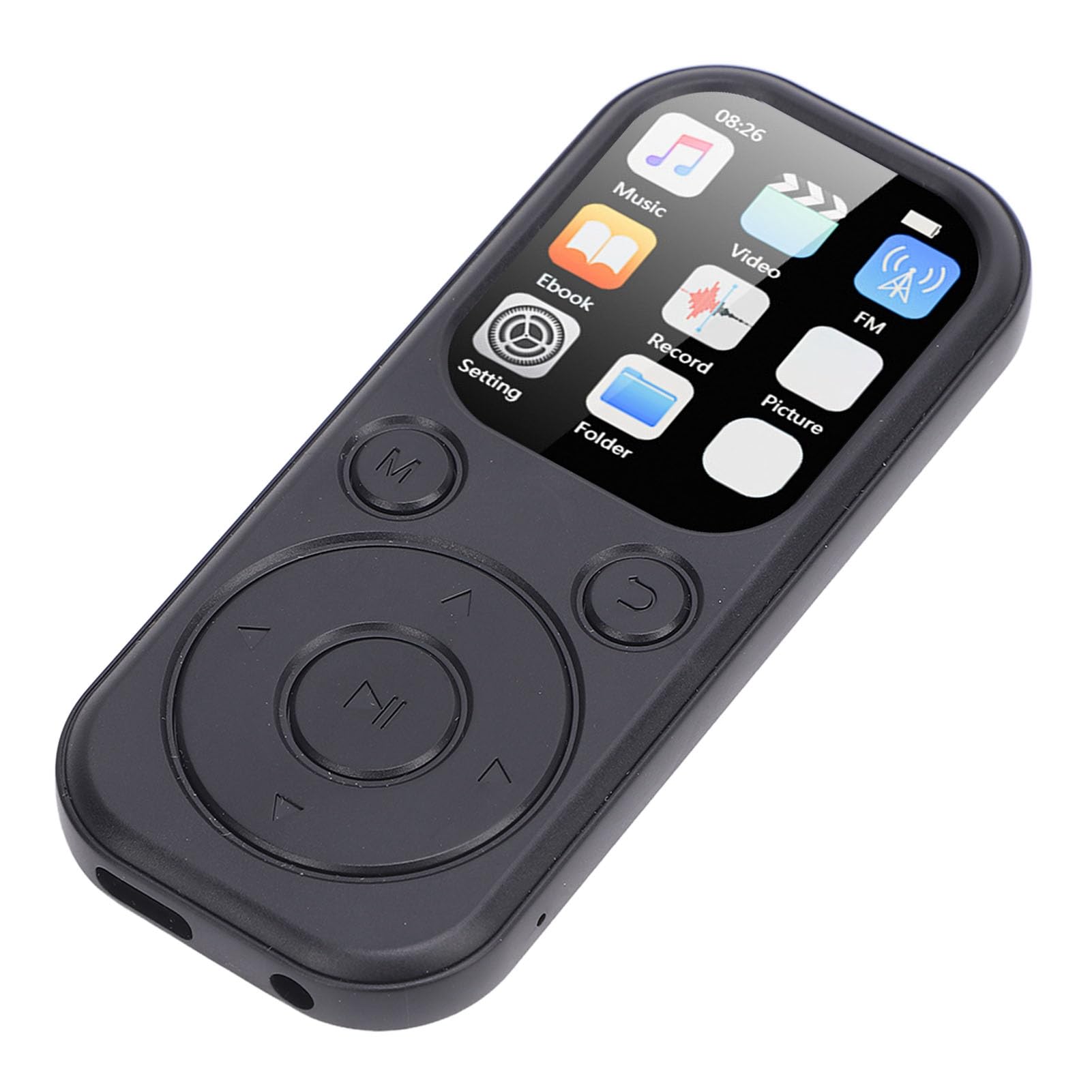 LICAEVEY Reproductor MP3 Bluetooth 5,4 con Almacenamiento Ampliable de 128 GB, Sonido HiFi, Pantalla IPS de 2,01 Pulgadas, Reproductor de Música Portátil con Altavoz Premium y (con Tarjeta de