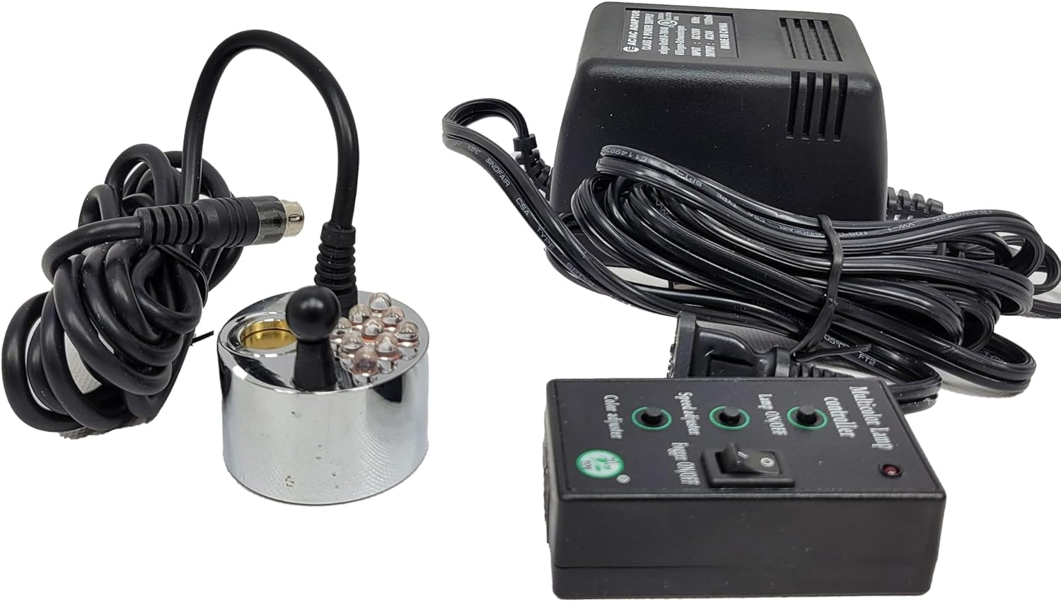 Green Vista Water Gardens Witch's X-Large Black Cauldron w/Chain Handle and Spooky Purple Fogger (w/Color Options) - Great for Halloween Decor, Parties, Trick or Treat Candy Bucket - 14 Inch Diameter