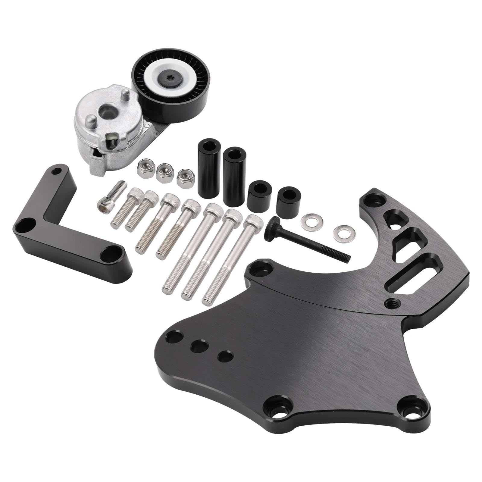 Silentblock Soporte Motor Soporte del Compresor 508 A/C con Kit Tensor LS Motor De Camión para Chevy para GMC para SUV 1999-2013 Soporte Motor con Alta Resistencia