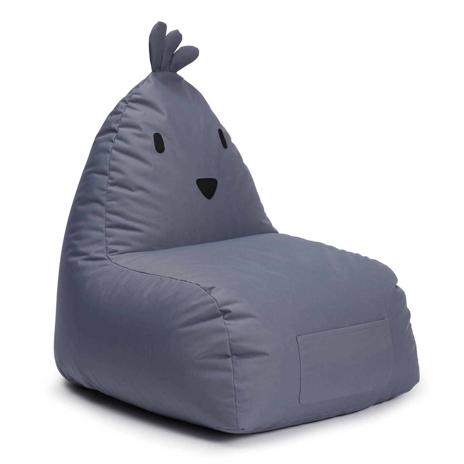 Lumaland Kinderzitzak Monster | Zitzak dierenfamilie voor kinderen | waterafstotende Bean Bag voor binnen en buiten | onderhoudsvriendelijk materiaal | 80 x 80 x 70 cm & 2,9 kg licht [groen