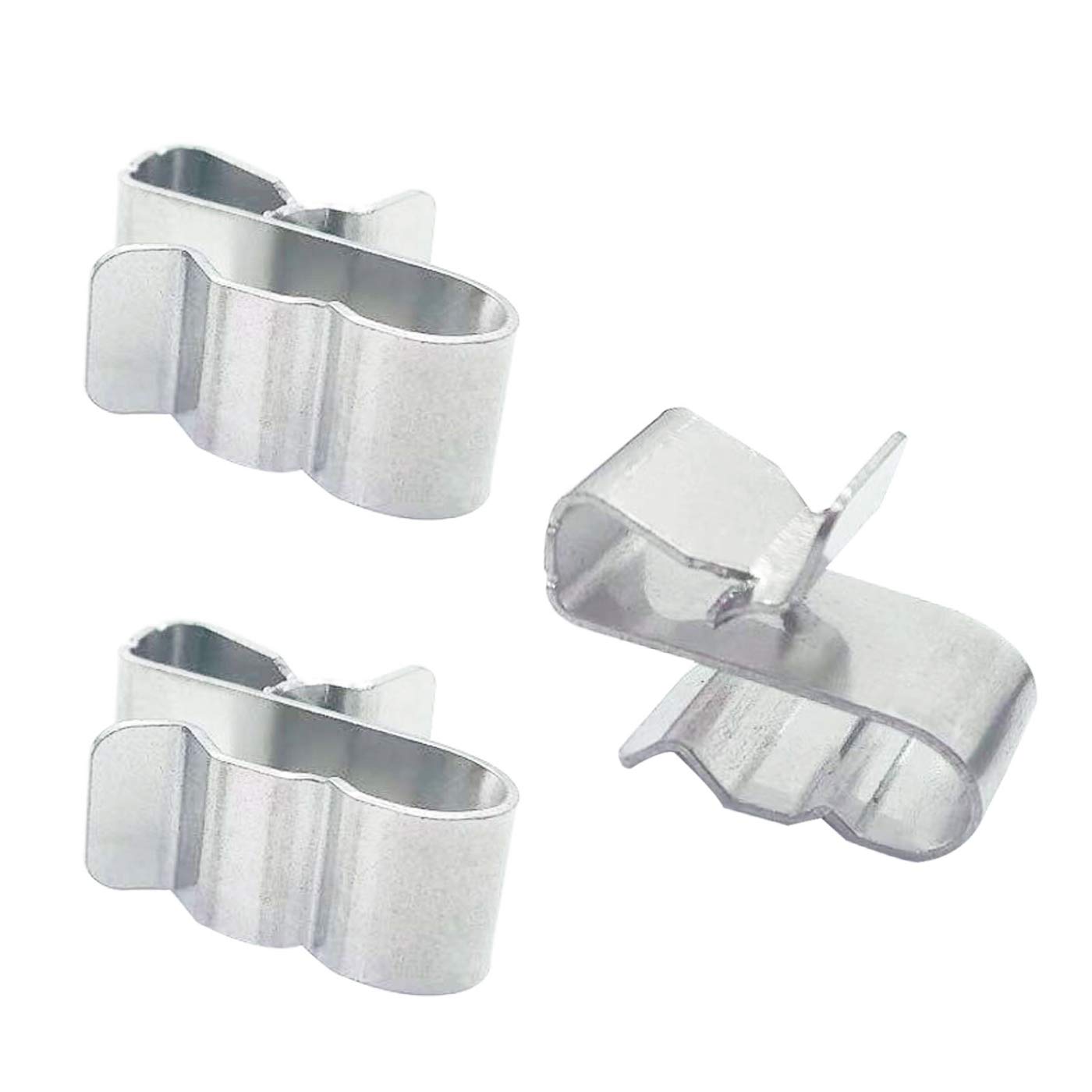 50 Pack 20mm Total Length Stainless Steel Cable Clips Frame Wire Clips