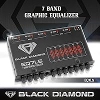 Vista 3 de Black Diamond EQ7LS Ecualizador estéreo de 7 bandas/crossover Pre Amp Ecualizador de audio para automóvil con salida delantera trasera + subsalida