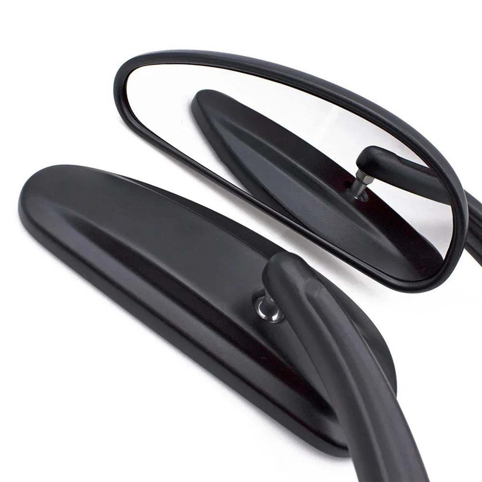 Rétroviseurs latéraux Rétroviseur De Moto M10 pour Harley Softail Standard FXST Glide Electra Road Custom Dyna Touring(Noir 2)