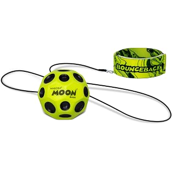 Waboba Bounceback x Returning Moon Ball - Easy to Grip Yellow - 60 mm One Size