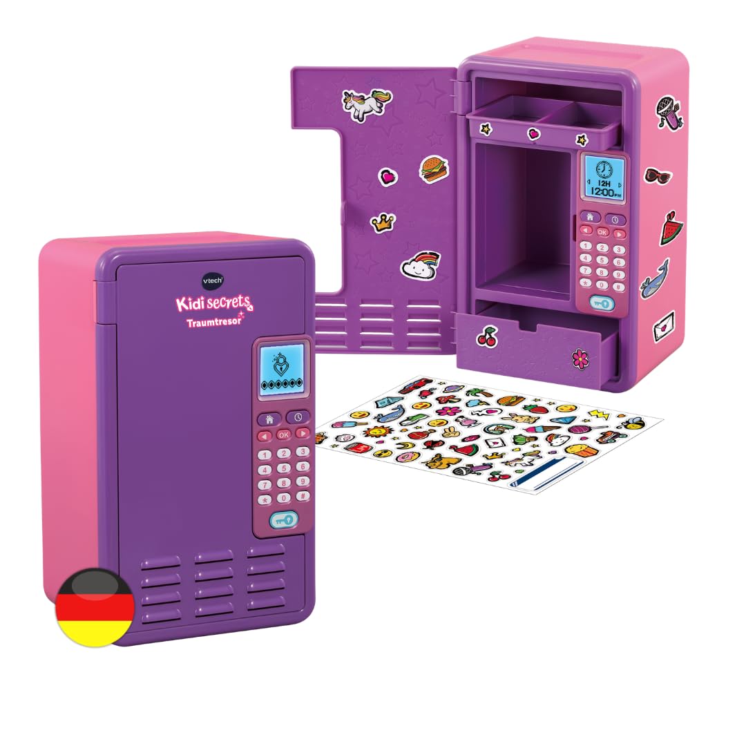 VTech Kidisecrets Traumtresor – Tresor mit Zahlencode (Lila)