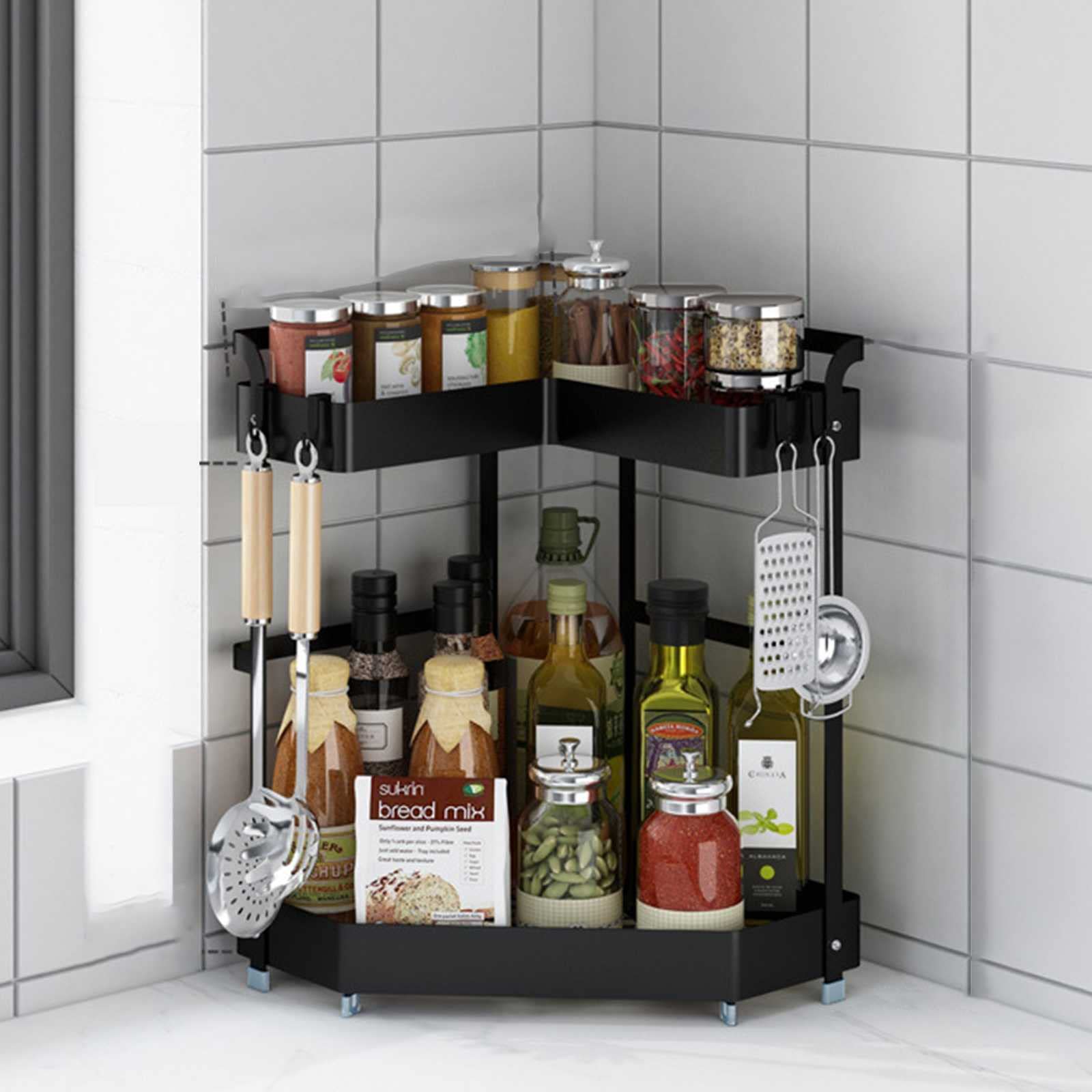 収納ラック キッチンカウンター L字型 L字型 キッチンカウンター 収納ラック L字 キッチン 食器棚」の