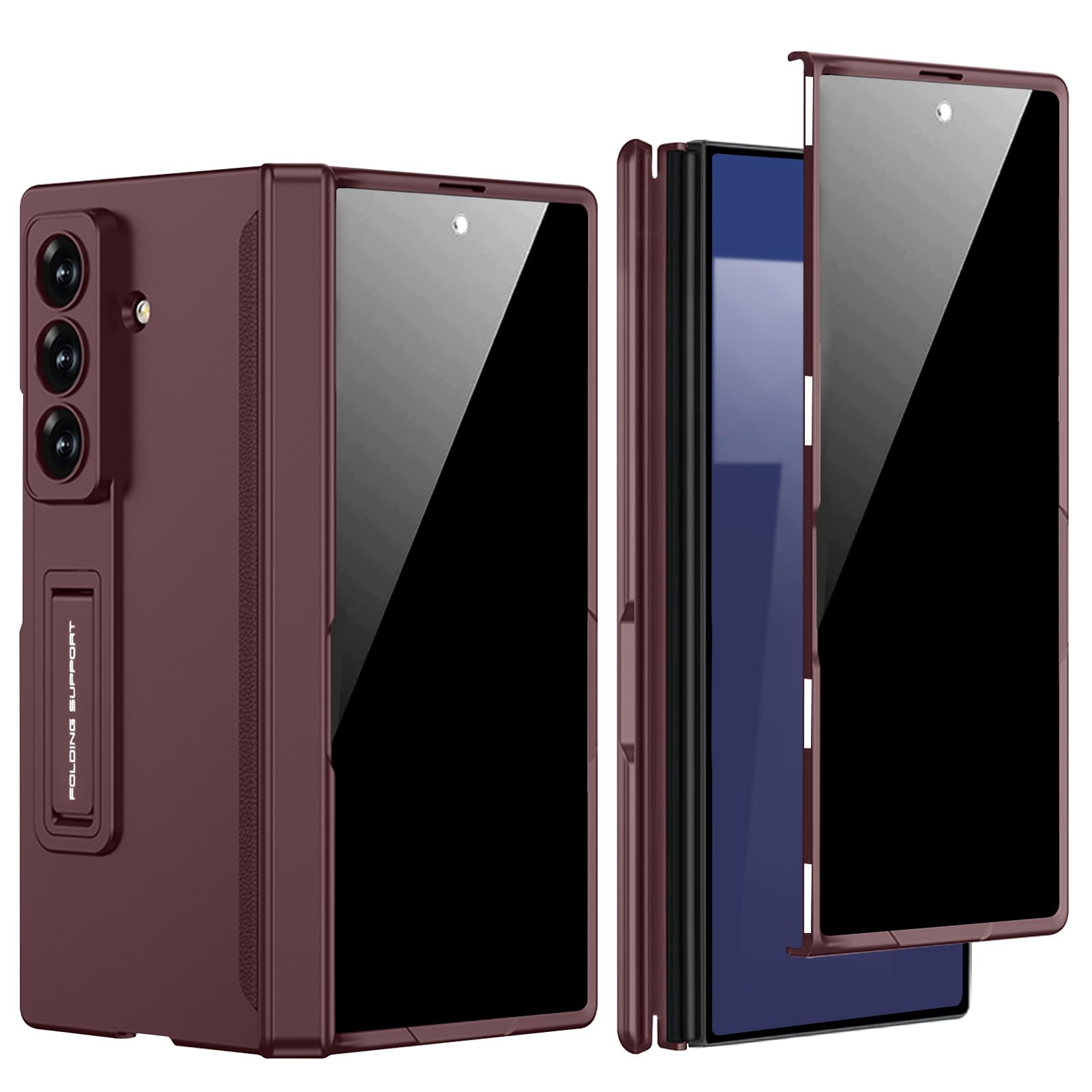 Coque Samsung Z Fold 7 antichoc avec protège-écran de confidentialité anti-espion - 8
