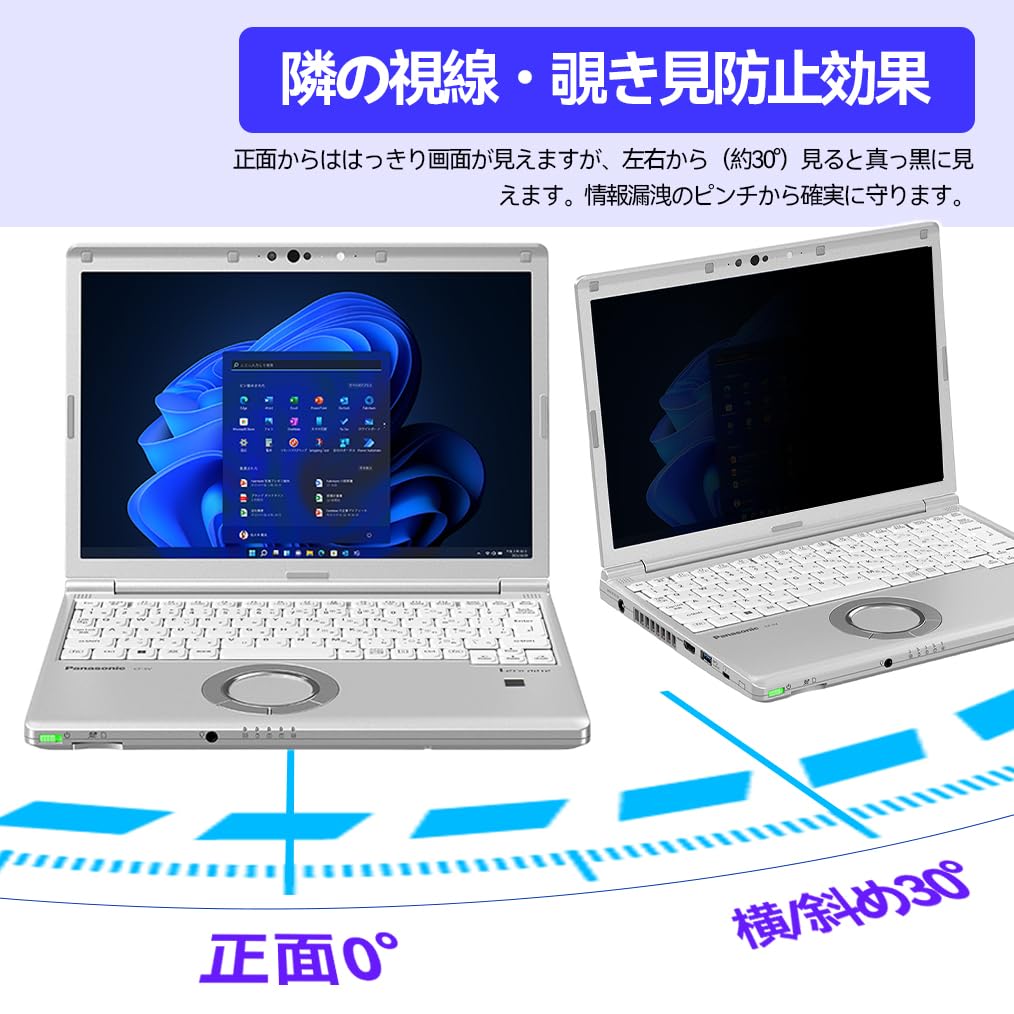 【純正品】Panasonic プライバシーフィルター CF-VPS16JS Amazon | 覗き見防止フィルター 12.1インチ 16:10 着脱式 パナソニック
