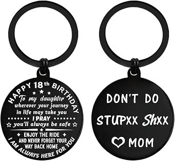 ENGZHI 18th Birthday Decorations for Her, 18 Year Old Girl Birthday Gift Ideas for Daughter Granddaughter Women, Keychain