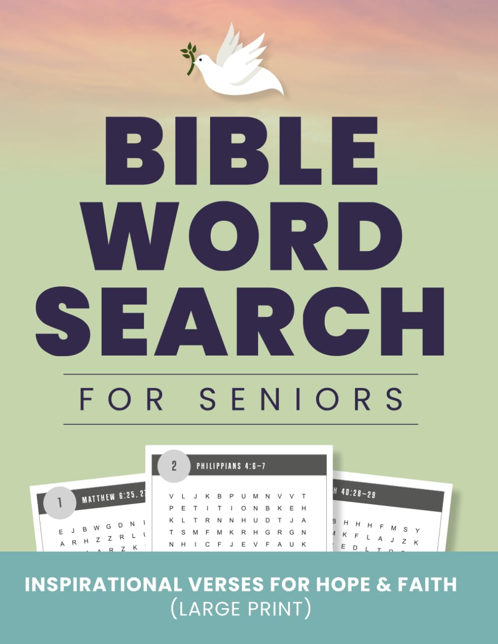 Bible Word Search for Seniors: Inspirational Verses for Hope & Faith (Large Print)