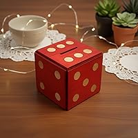 Vista 4 de Winshare Puzzles and Games Caja de rompecabezas Enigma Dice Cube – Soporte para dinero y regalo en un candado de madera para trucos mágicos