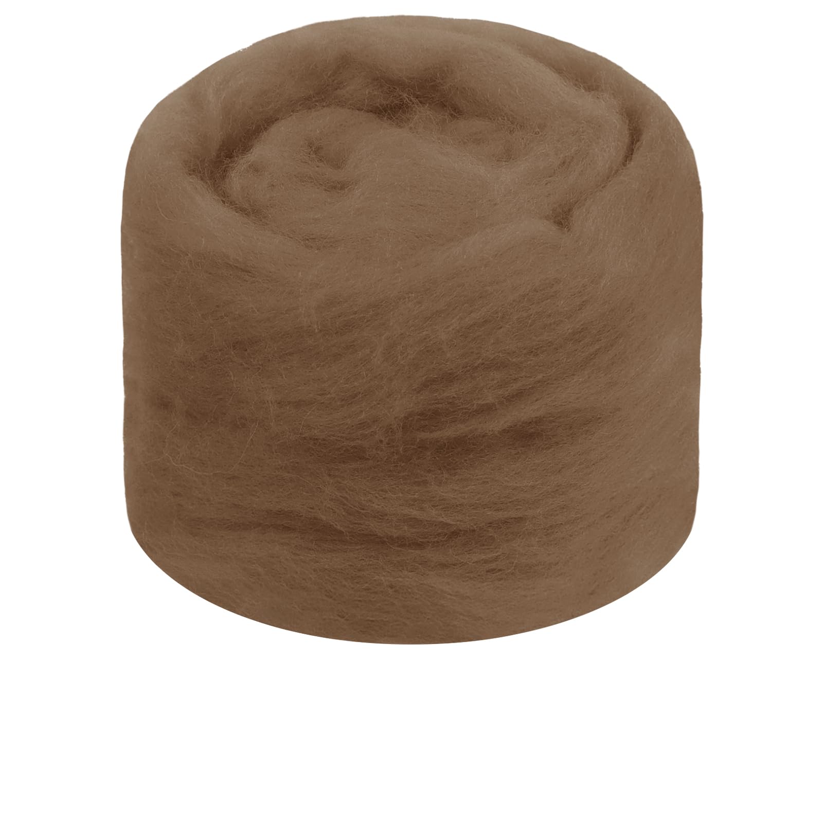 JeogYong Needle Felting Wool, 1.76oz Wool Roving Chunky Wool Yarn, Camel Wool Roving Yarn for Needle Felting, Wet Felting, Felting Projects, DIY Crafts