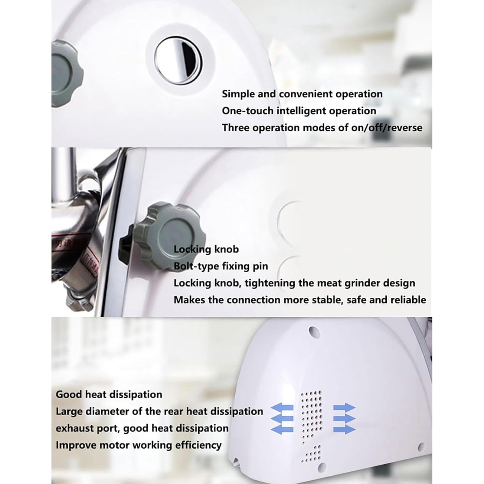 Grattugia elettrica per formaggio, 300 W, trituratore rotativo con 3 lame in acciaio inox, professionale per formaggio, patate, cipolle, aglio, cetrioli, carote, 30 kg/h