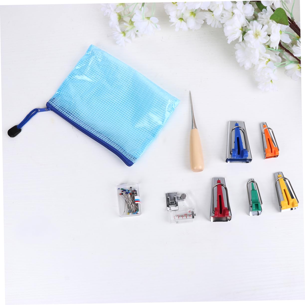 HOODANCOS Double Fold Sewing Tape Bias Tape Makers for Fabric DIY Quilting Tools