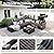 UPHA 7 Pieces Patio Furniture Sets Outdoor Sectional Sofa Wicker Conversation Couch for Decks, Backyards, Gardens, Brown Rattan, Dark Gray Cushion