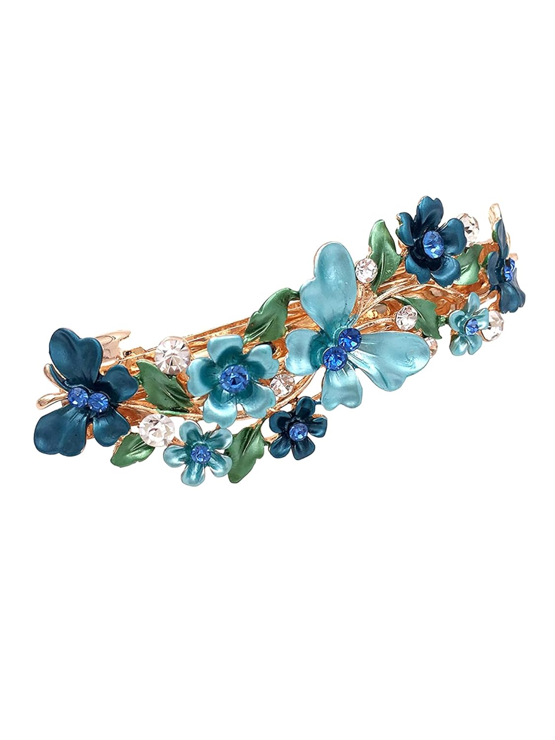 Yellow Chimes Hair Clips for Women Hair Barrette Clips for Girls Blue Butterfly Hairclips French Barrette for Girls and Women Hair Accessories.