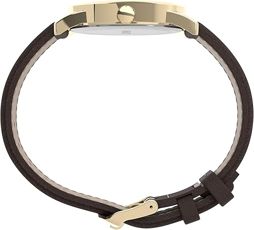 Miniatura 3 de Timex Men's Easy Reader Watch Marrón/tono dorado/crema/1.496 in